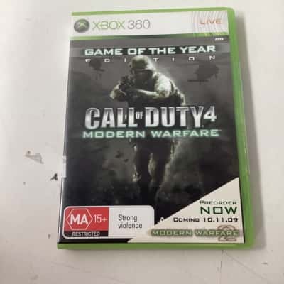 Call of Duty 4 modern warfare game of the year edition xbox 360