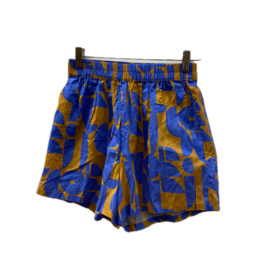 Soleil Soleil  Womens Shorts Size 1 Blue / Floral / Orange / Yellow 