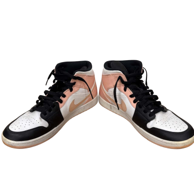Nike Womens  Jordans Size 9 Sneakers Black  / Pink  / White 