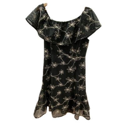 Veronika Maine Womens  Dress Size 14 Black  / Floral  