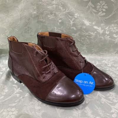 Step on Air Womens Ankle Brown Boots Size 6