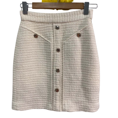 Maje Size 36 Cream Skirt