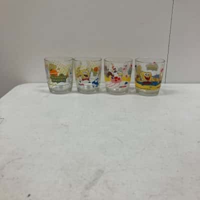 Vintage Nutella SpongeBob SquarePants Collectable Glasses