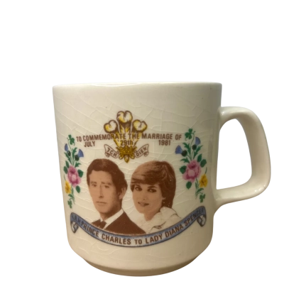 1981 Prince Charles and Princess Diana Commemorative Mug Made in Australia