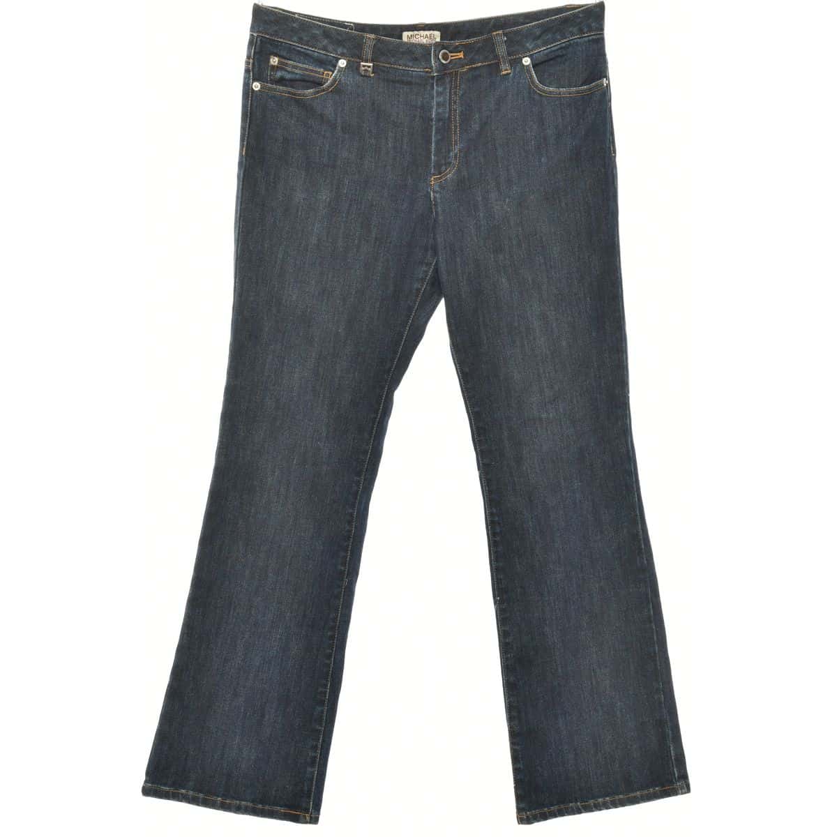 Michael Kors Womens Size L Dark Blue Bootcut Jeans(s)