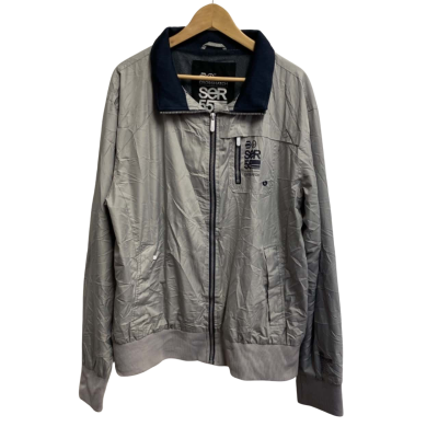 CROSSHATCH SER 55 Mens  Size XXL Front Zipper Grey Jacket