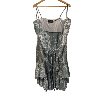 BNWT Decjuba Womens  Size 10 Wrap Dress Grey 