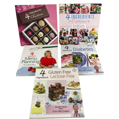 4 ingredients Cookbooks x5 Titles by Kim McCosker