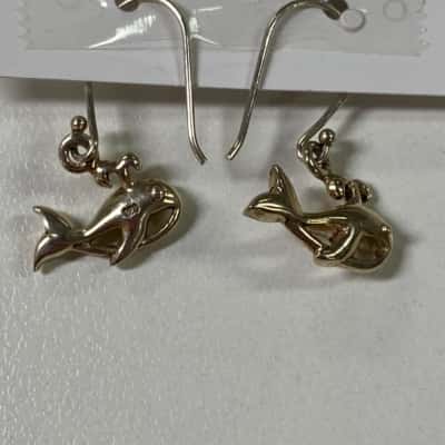 Silver Dolphin Earrings 