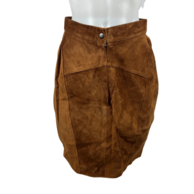 Tramway : Suede Mini Skirt - Brown Size 12 