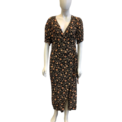 BNWT Forever New Women's Size 12 Hallie Sarong Midi Dress Floral 