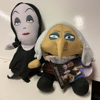 Addams family morticia and grandma plush stuffed toys