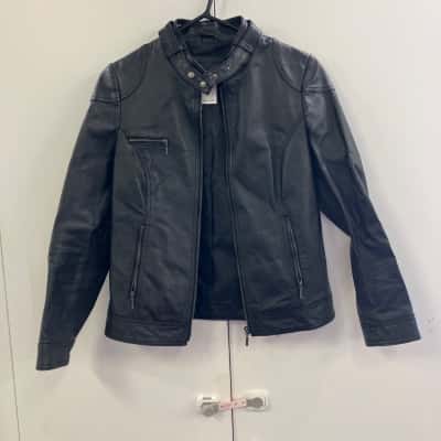 Target Womens  Size 10 Leather Jacket Black  