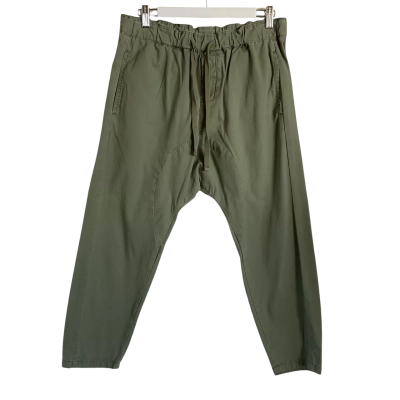 Seed Heritage Womens  Size 10 Khaki Drop Crotch Jogger Trousers