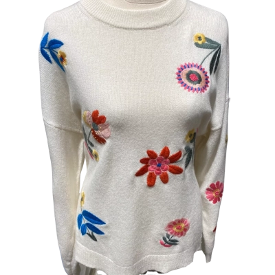 Boden Womens  Size 12 Jumper Cream / Multicoloured 