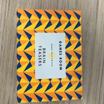 Games room road trip trivia cards - Brain teasers