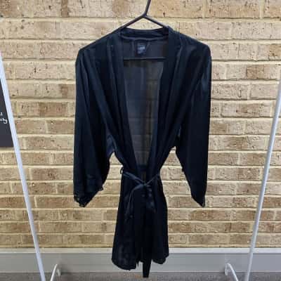 Bras N Things Womens Bethany short wrap in black Size L 