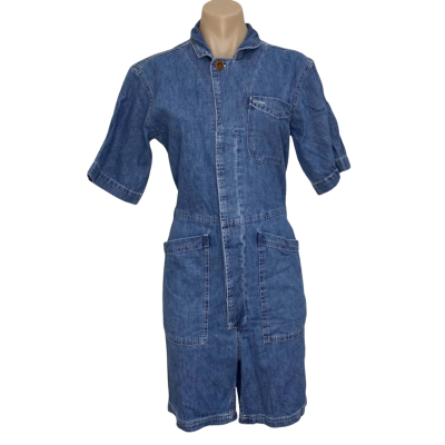 Alex Mill Womens Size M Short Sleeve Playsuit Denim