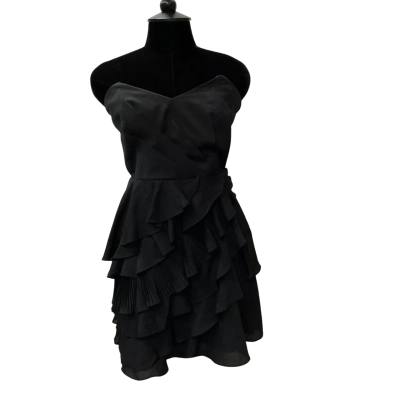   Blue Juice Women's Size 12 Strapless Mini, Cocktail Dress Black  