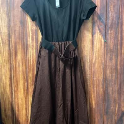 City Chic  Size XS Black  / Brown dress new 