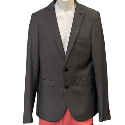 Yd. Mens  Size 38 / M Blazer / Suit Jacket Grey 