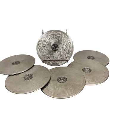Wiltshire Stainless Steel Placemats with Hammered Finish x6