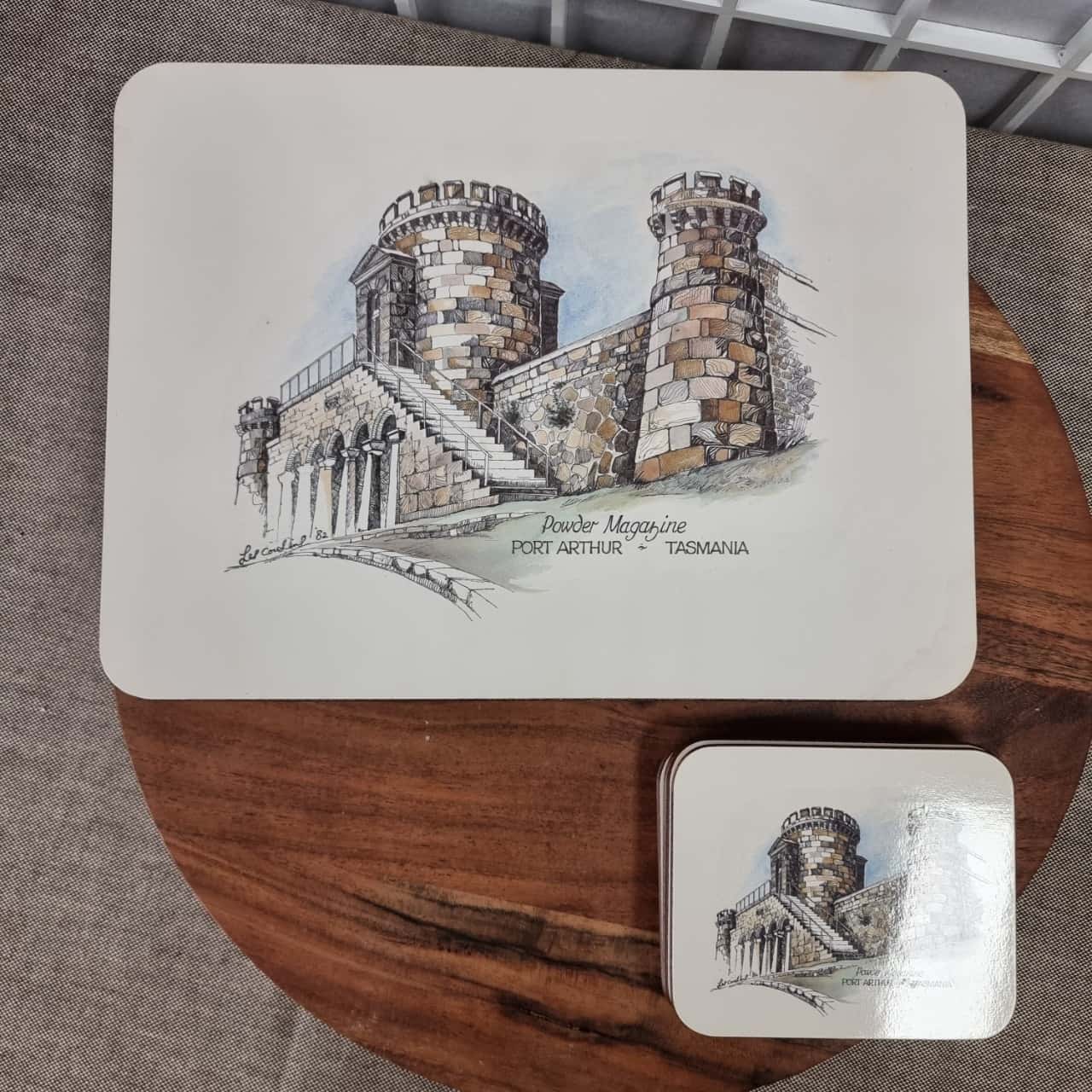 Jason Historic Tasmania Vintage set of 6 Placemats and Coasters