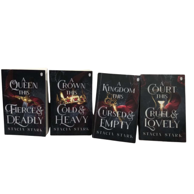 Kingdom of Lies Books 1-4 - A Court This Cruel and Lovely, A Kingdom The Cursed & Empty, A Crown The Cold & Heavy, A Queen This Fierce & Deadly By Stacia Stark 