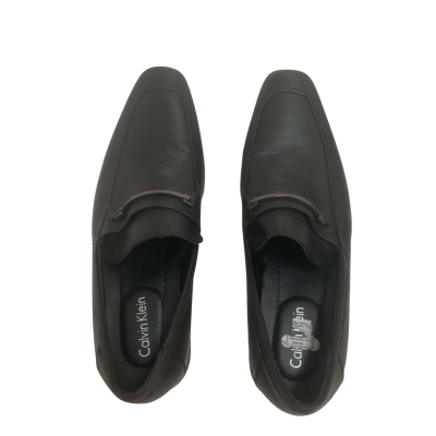 Mens Calvin Klein Slip On Shoes US Size 9 Black/ Silver 