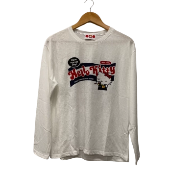  Womens  Size 12 Long Sleeve Top White 