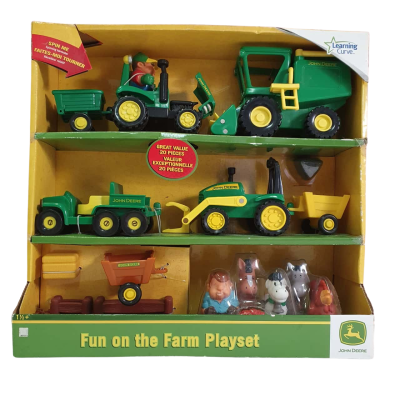 Learning Curve John Deere Fun On The Farm Playset - New In box