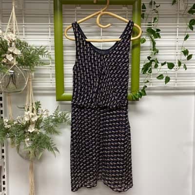 Marc by Marc Jacobs Womens Puzzle Print Devore Velvet Dress Size US6/Aus10