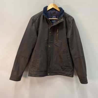 Gazman Mens  Size S Bomber Black  / Brown 