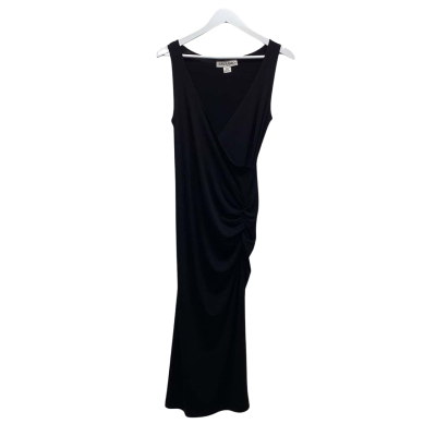 ANDIAMO Womens Size 10 Sleek Black Vintage-look Aussie made dress