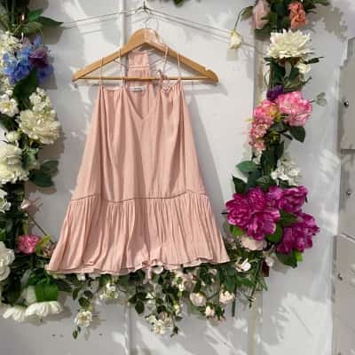 Morrison Womens  Size 10 / 8 Party Shoestring Strap Top Peach 