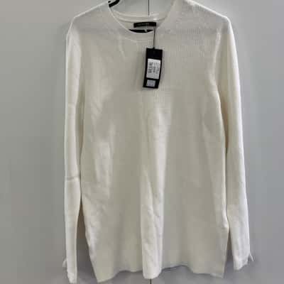 Portmans Womens  Size L Crew Neck Jumper White 