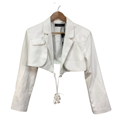 BNWT Lioness Womens Size 10/M Miami Vice White Crop Jacket 