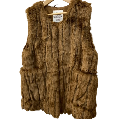 Zara Kids  Size 11 / 12 Tops & T-shirts Brown faux fur vest.