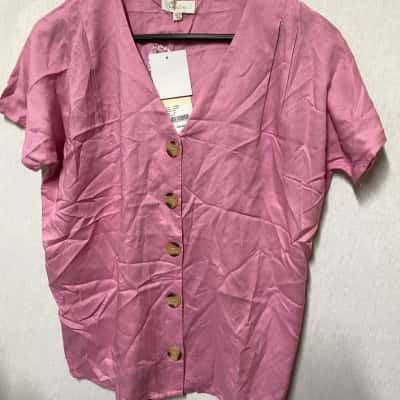 Capture Womens  Size 8 Pink  Shirt