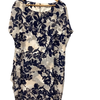 Gina Bacconi Womens  Size 22 Navy Blue / Pattern Dress