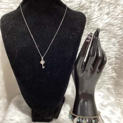  Womens Bracelet / Earrings / Necklace Blue / Other / Silver 