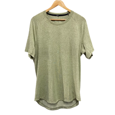 Lululemon Mens  Size M Short Sleeve Shirt Green 