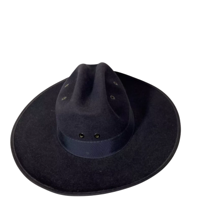  Mens fur felt, leather hat. M