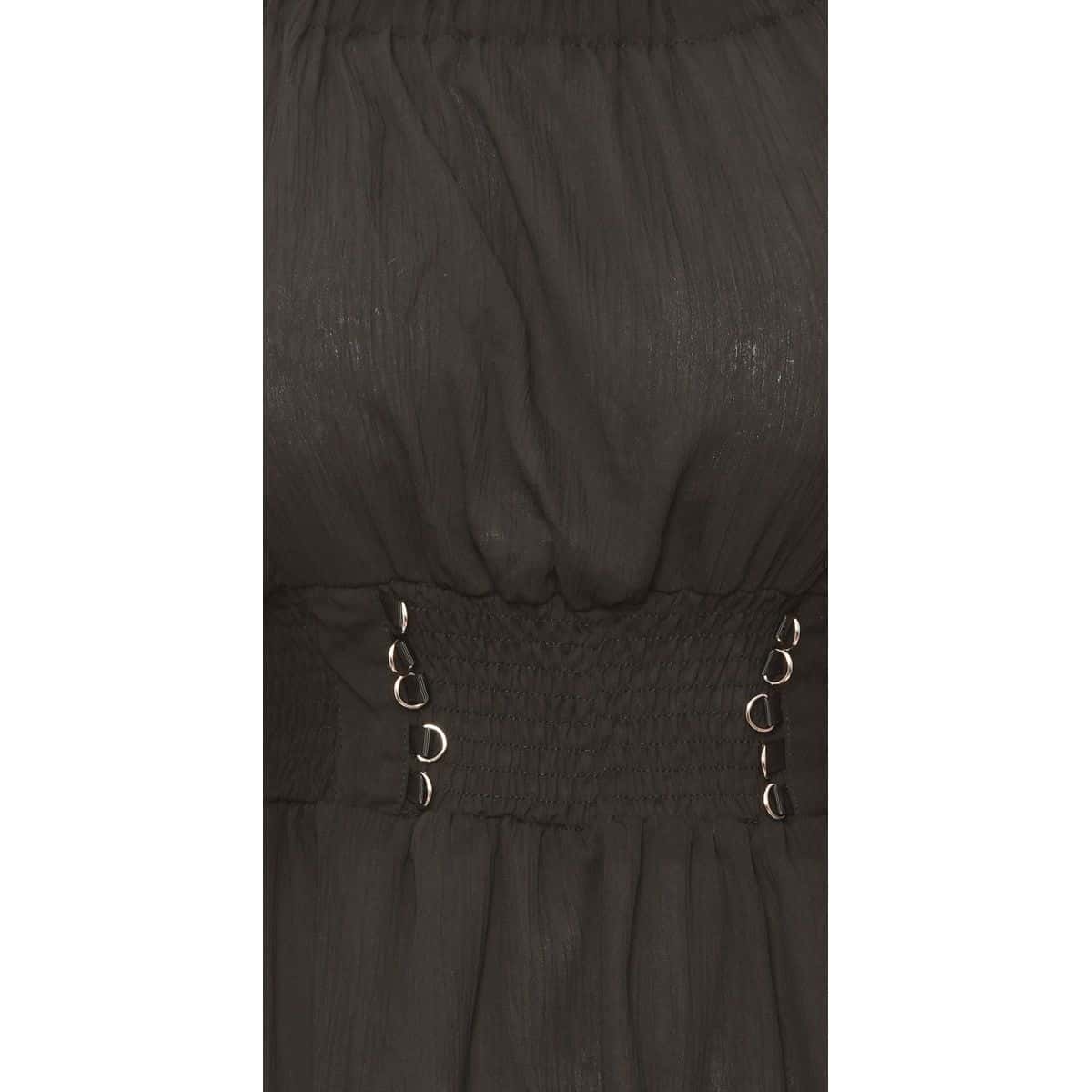 Timing Women's Size L Long Sleeve Blouse Black (s)