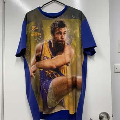 AFL Mens  Size XXL Short Sleeve T-shirt Blue / Gold 