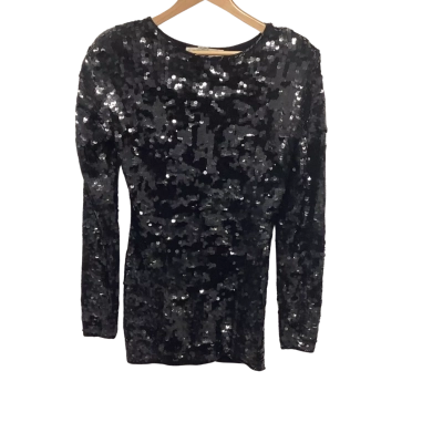 Cathy Hardwick Womens  Size L Cocktail Dress Black  