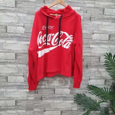 Coca Cola Unisex  Size 18 Hoodie Red / White 