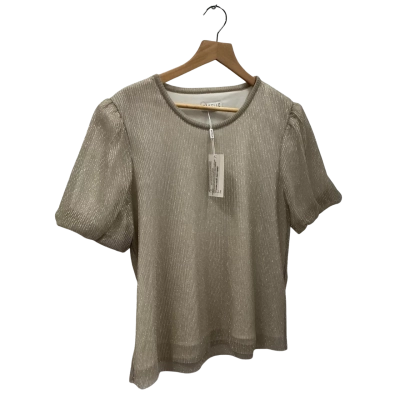 Estelle Womens  Size 14 Blouse Gold/Silver 