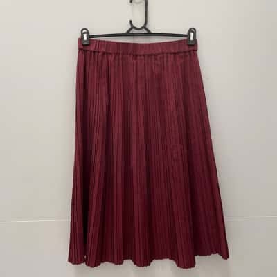 Gorman Womens Size 12 Maxi Skirt Maroon 