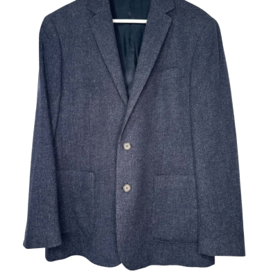 Sportscraft Mens -Size 40 pure new wool navy blue Blazer 